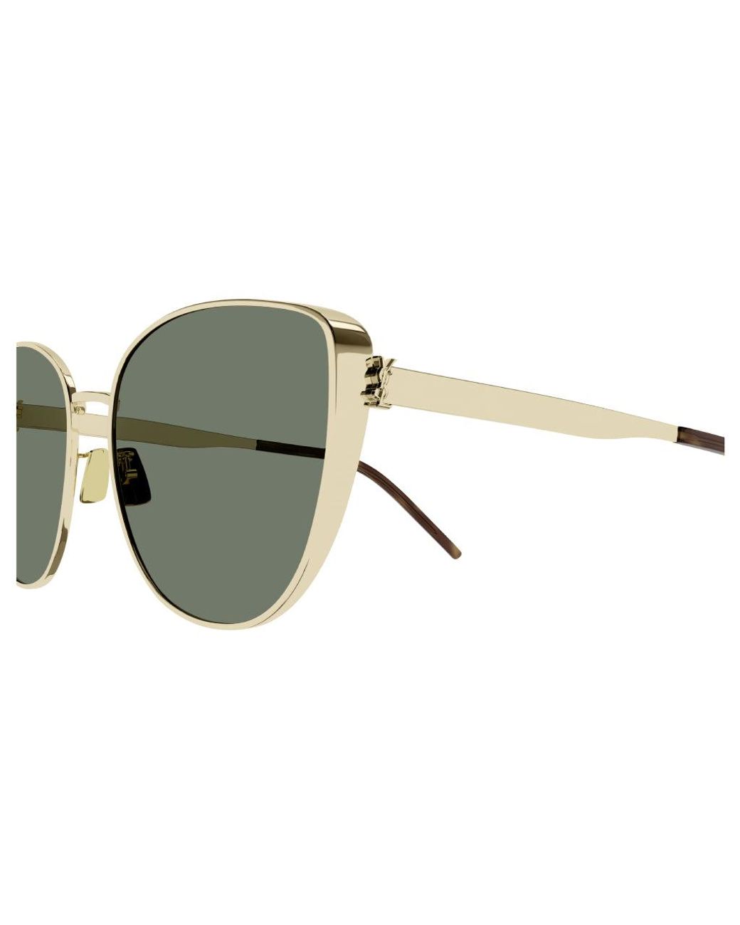 Saint Laurent Black Sl M89 003 Sunglasses Metal Oversize