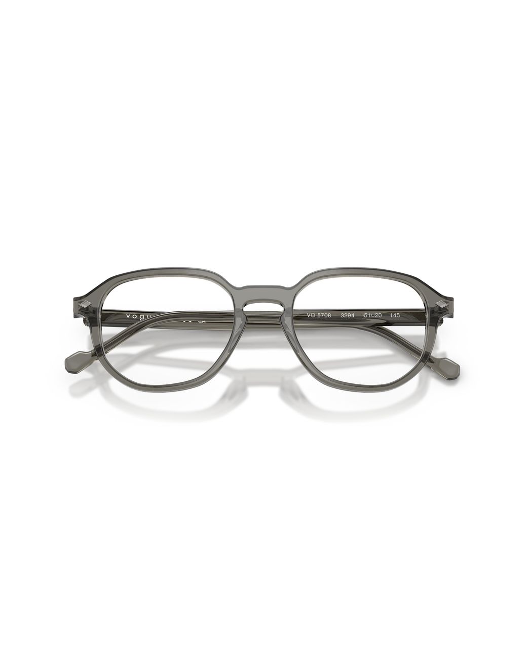 Vogue Eyewear Black Vo5708 3294 Optical Frames Acetate Transparent Geometric Normal for men