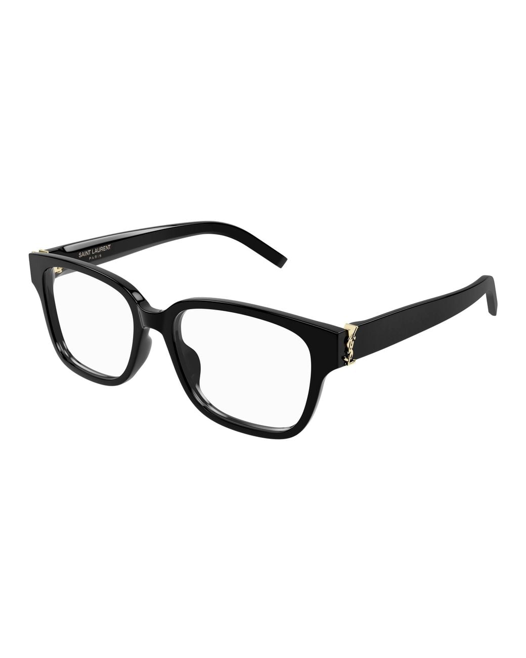 Saint Laurent Black Sl M150/F 001 Optical Frames Acetate Transparent Squared