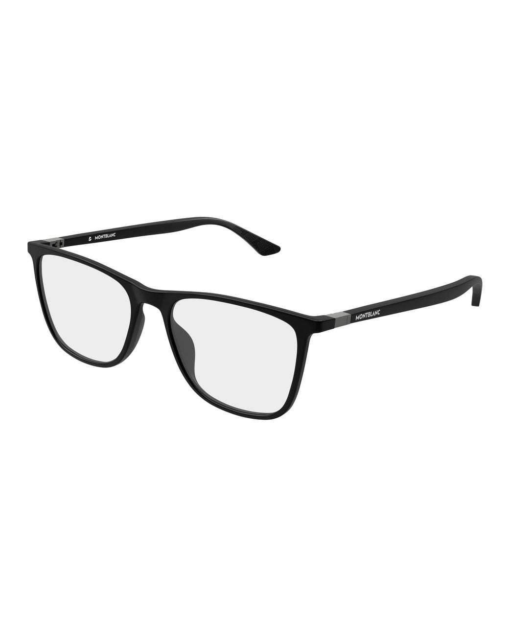 Montblanc Black Mb0510O 002 Optical Frames Acetate Transparent Squared for men