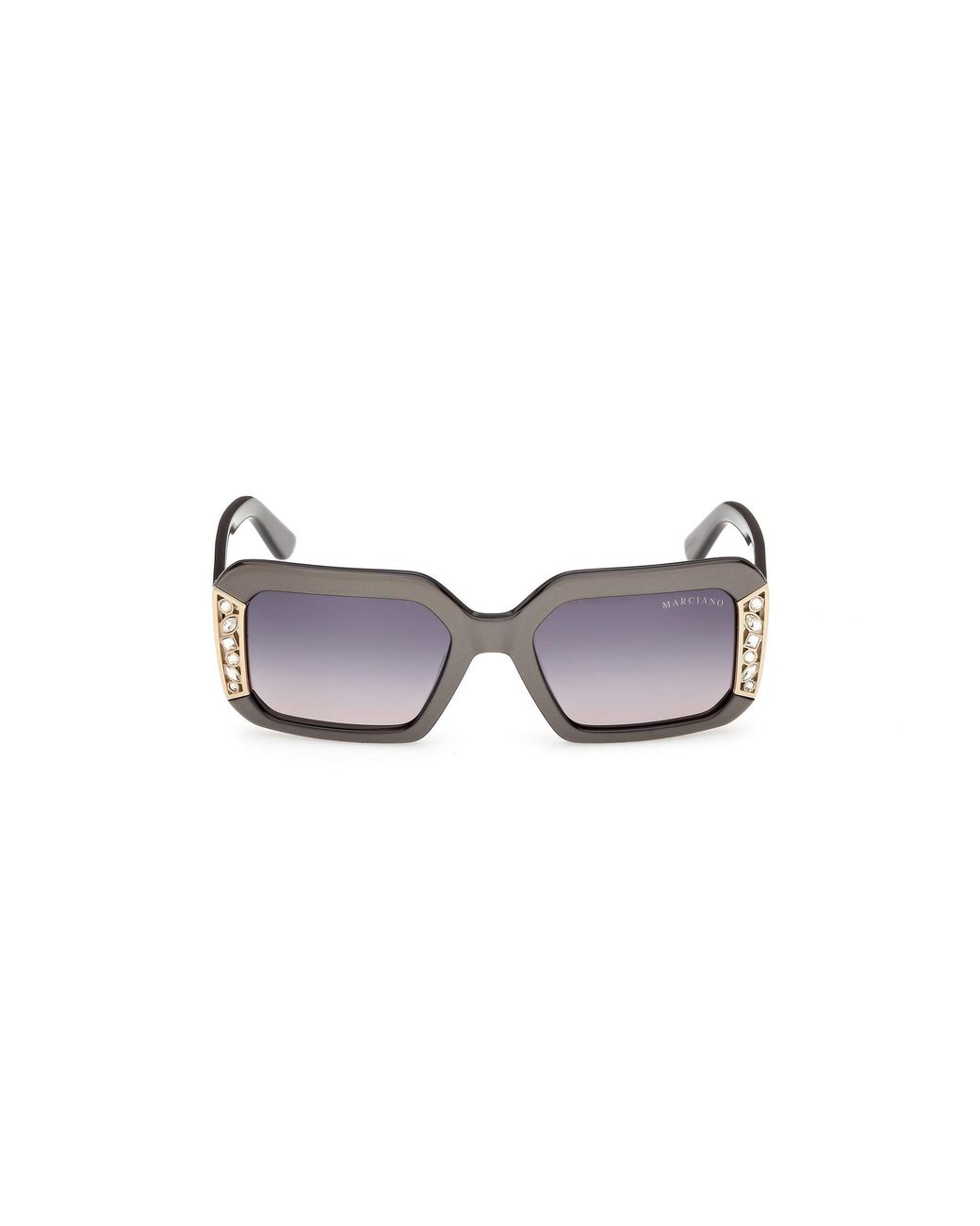 Guess Black Gm00042 20B Sunglasses Acetate Smoke Geometric Normal