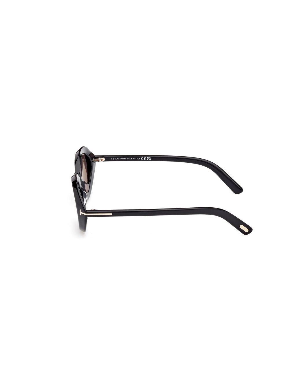 Tom Ford Black Ft1186 Carmen 01A Sunglasses Acetate Smoke Round Normal