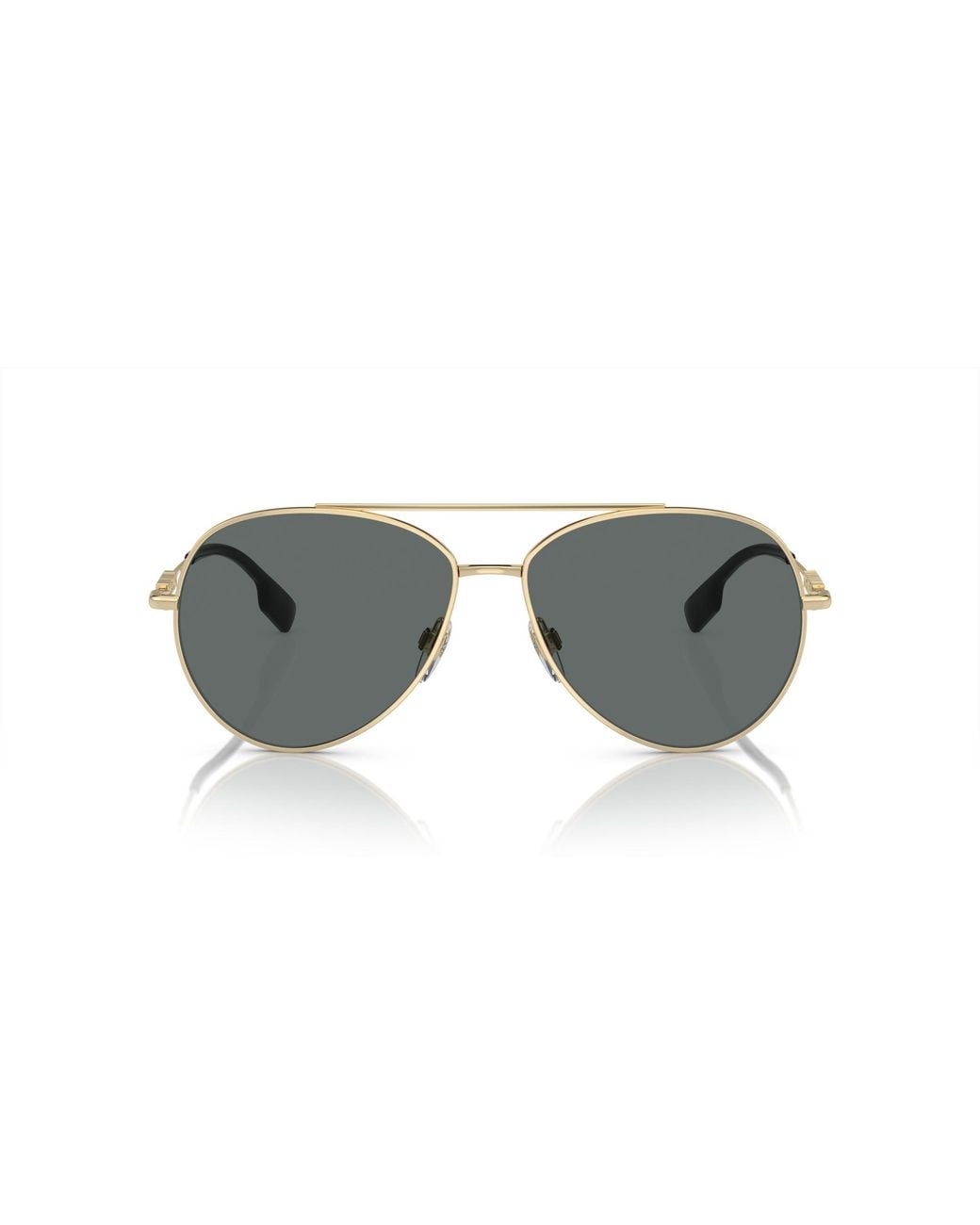 Burberry Black Be3147 110981 Sunglasses Metal Pilot Polarized