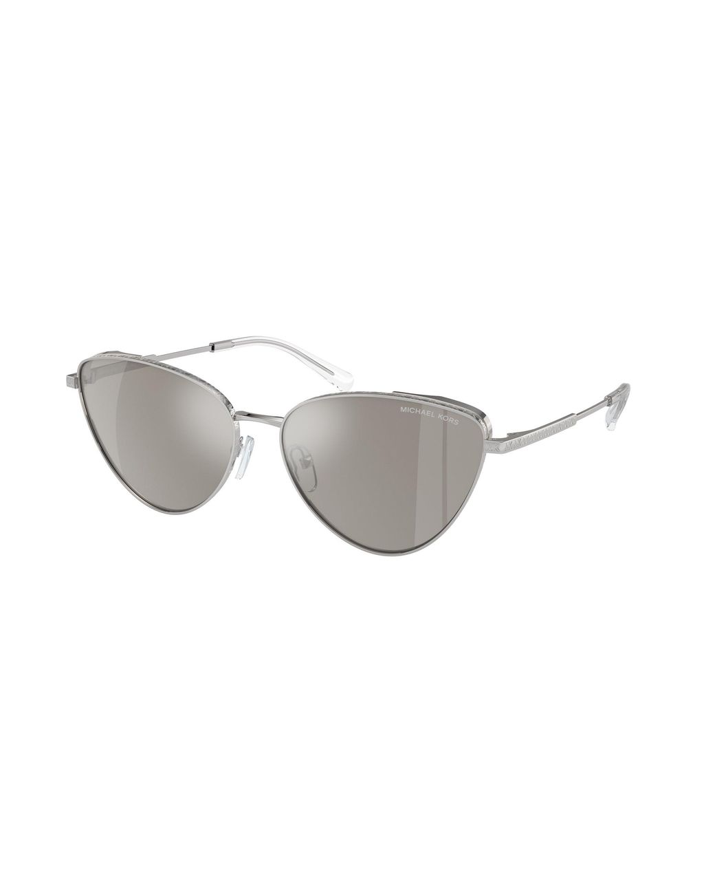 Michael Kors Black Mk1140 Cortez 18936G Sunglasses Metal Cat Eye Mirrored Mirror