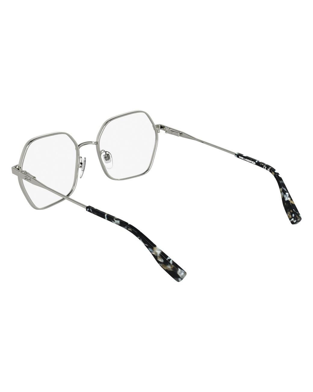 Karl Lagerfeld Black Kl363 040 Optical Frames Metal Squared Normal