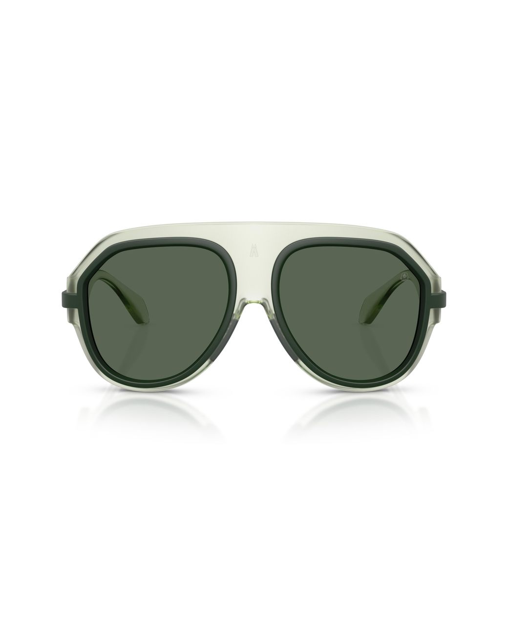 Moncler Green Me8012U Fynder 502571 Sunglasses Injected Pilot Normal