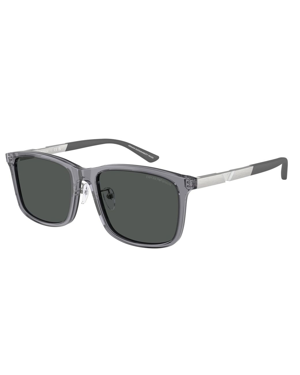 Emporio Armani Black Ea4241D 620687 Sunglasses Acetate Squared Normal for men