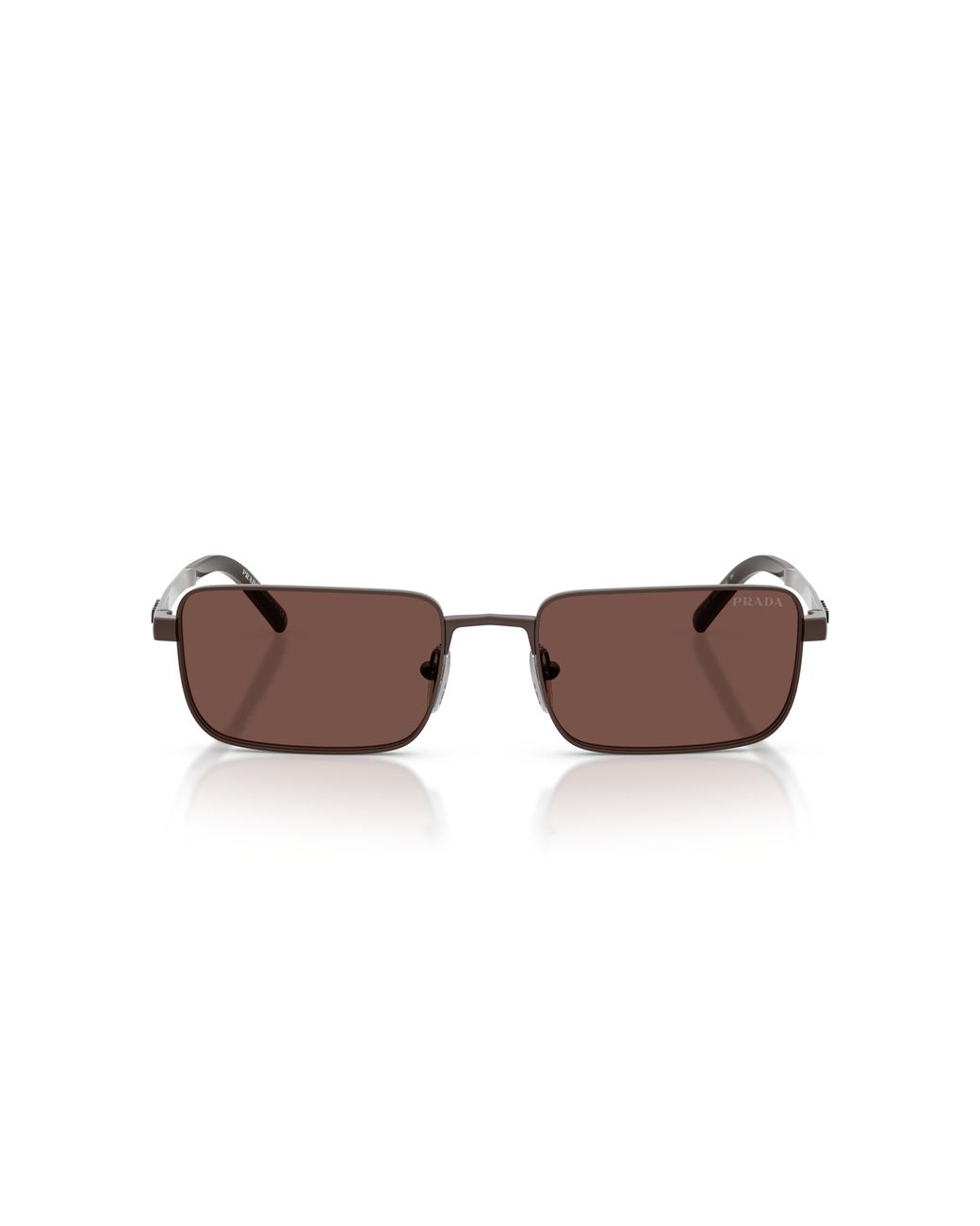 Prada Black Pr D54S 22J80T Sunglasses Metal Squared Normal for men
