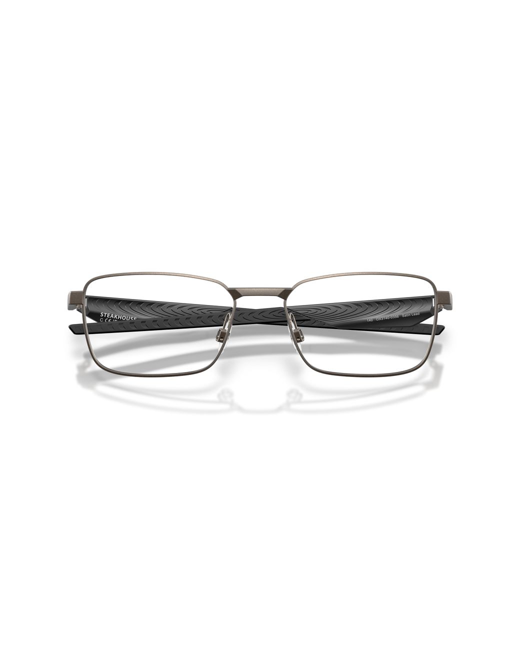 Oakley Black Ox3140 Steakhouse 314003 Optical Frames Metal Transparent Squared Normal