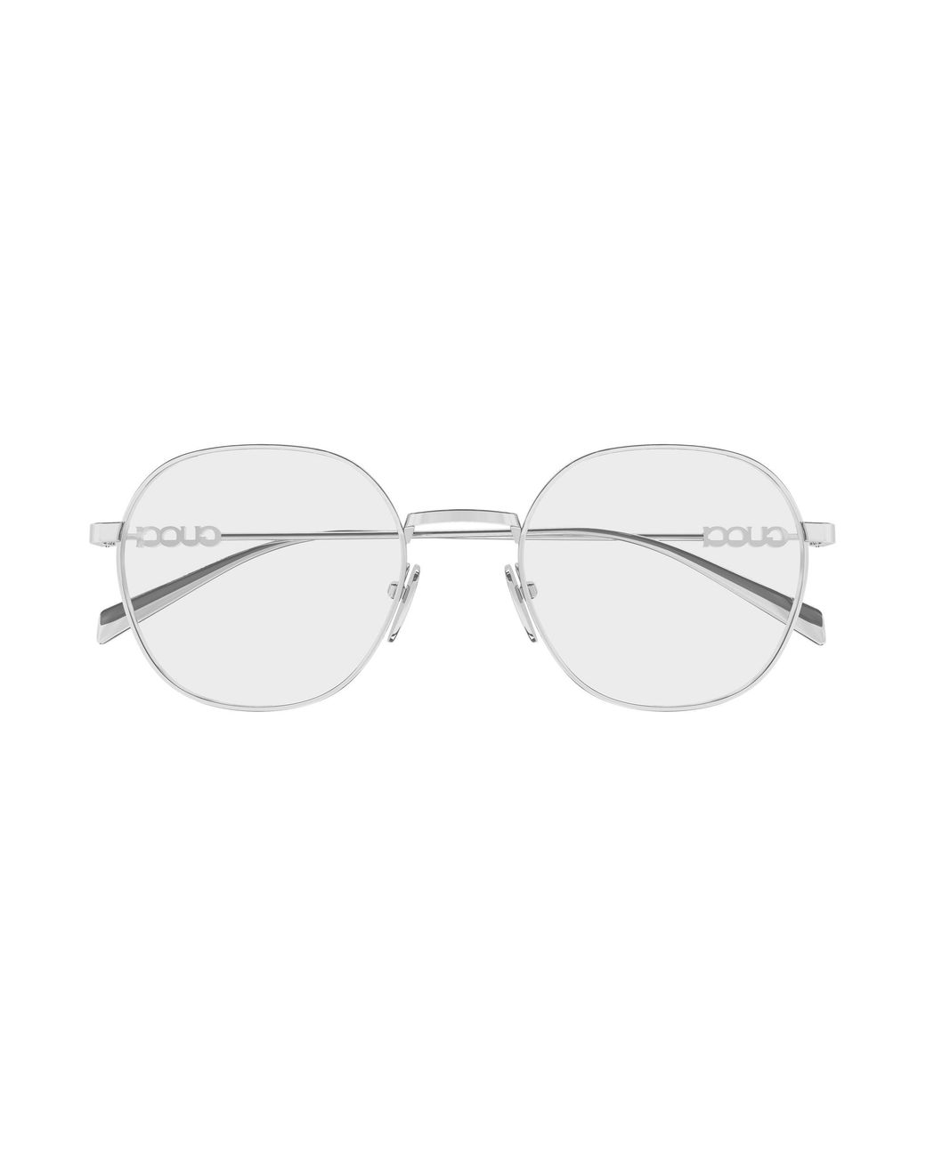 Gucci Black Gg1939O 002 Optical Frames Metal Transparent Round