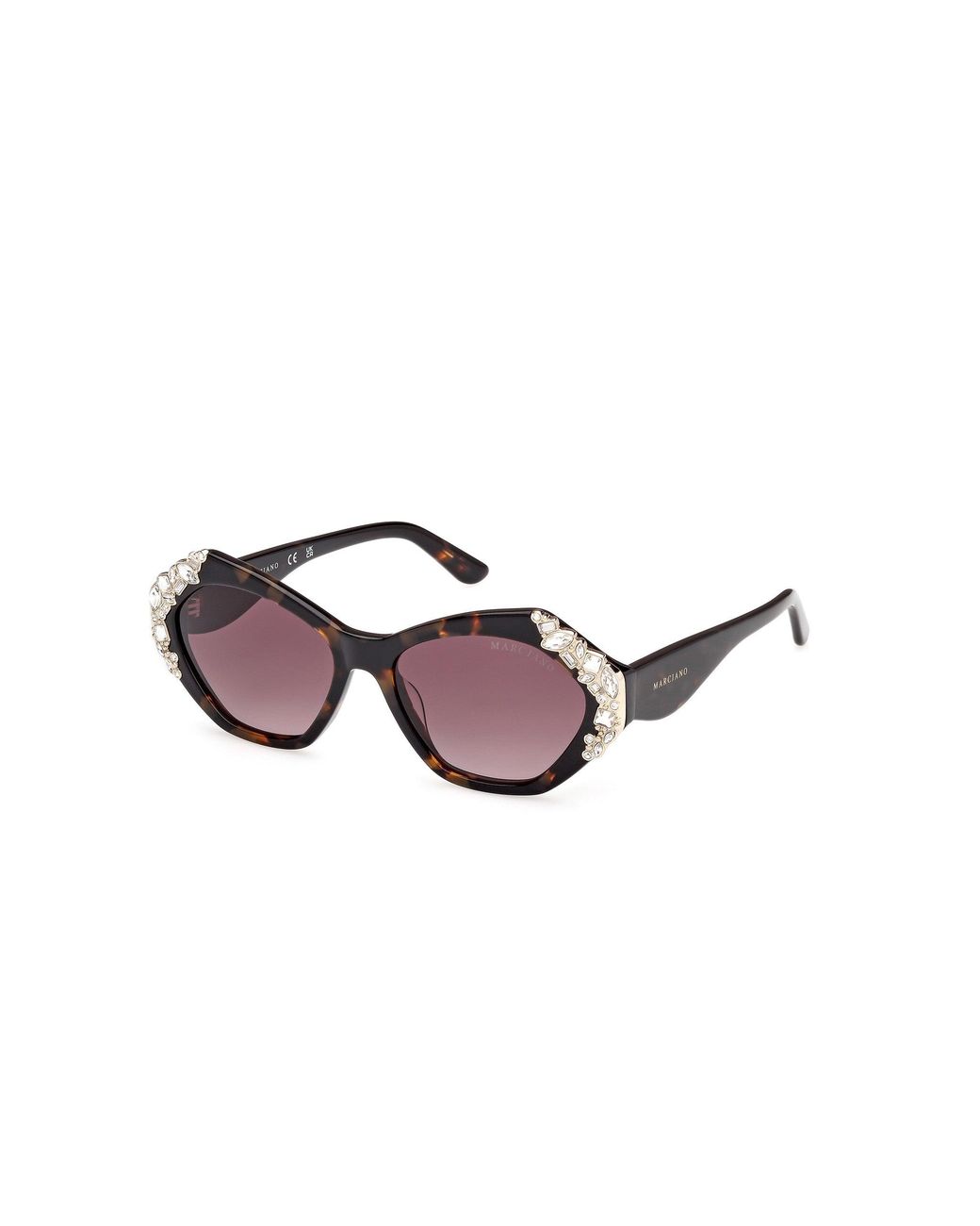Guess Black Gm00026 52F Sunglasses Acetate Geometric Normal