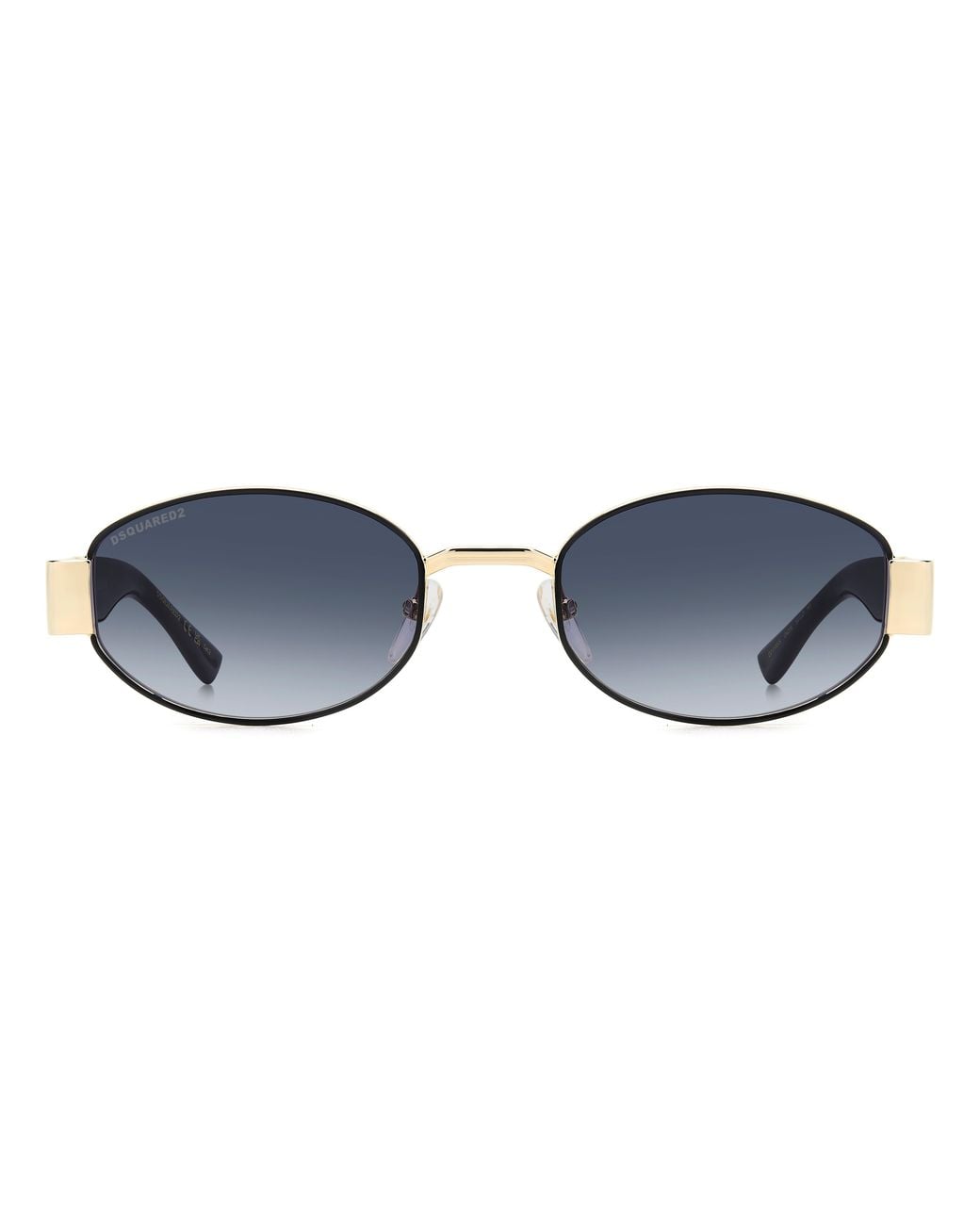 DSquared² Black D2 0155/S 0Nz/08 Sunglasses Metal Round Normal Shaded for men