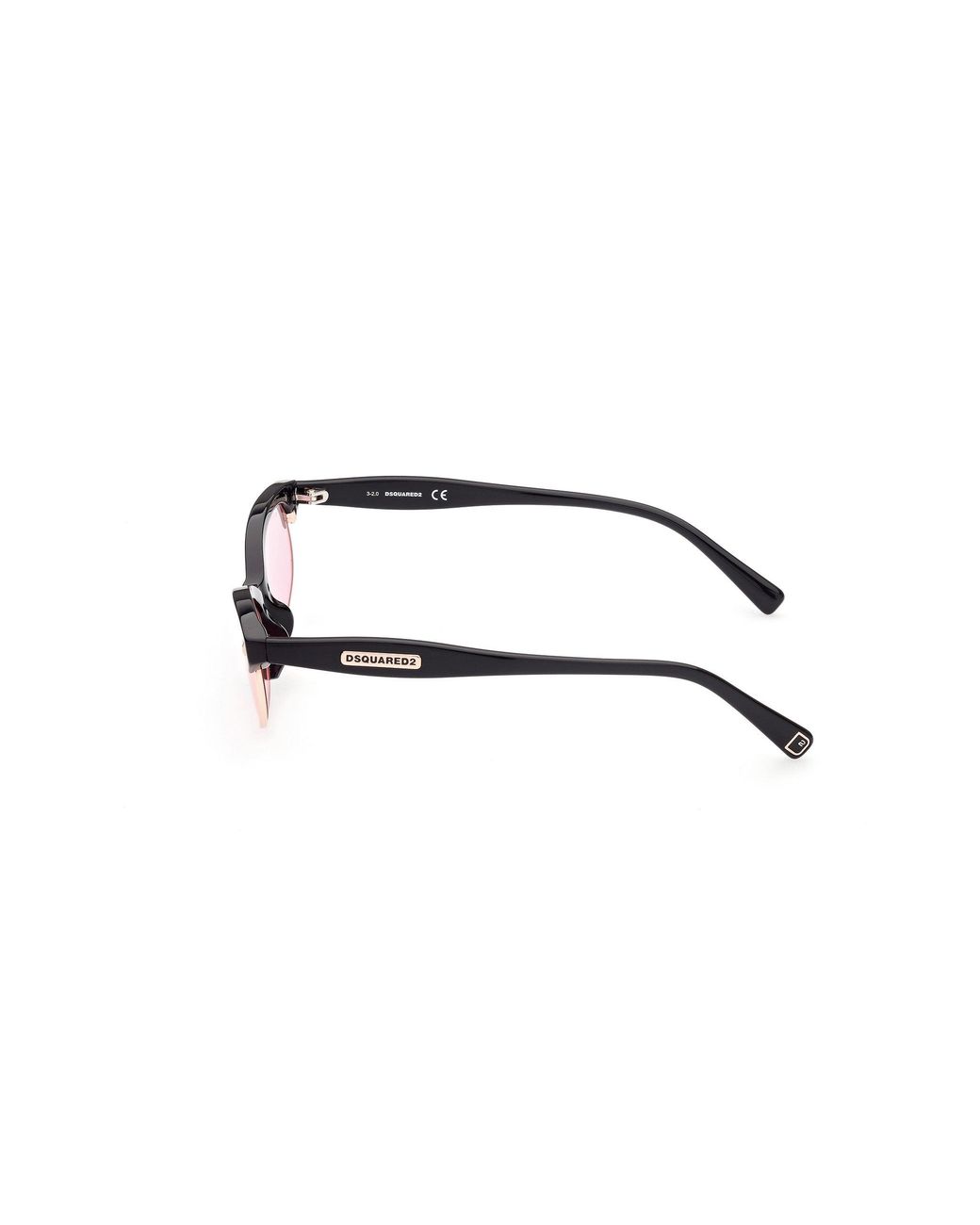 DSquared² Black Dq0368 Freddy 01S Outlet Sunglasses Acetate Round Normal