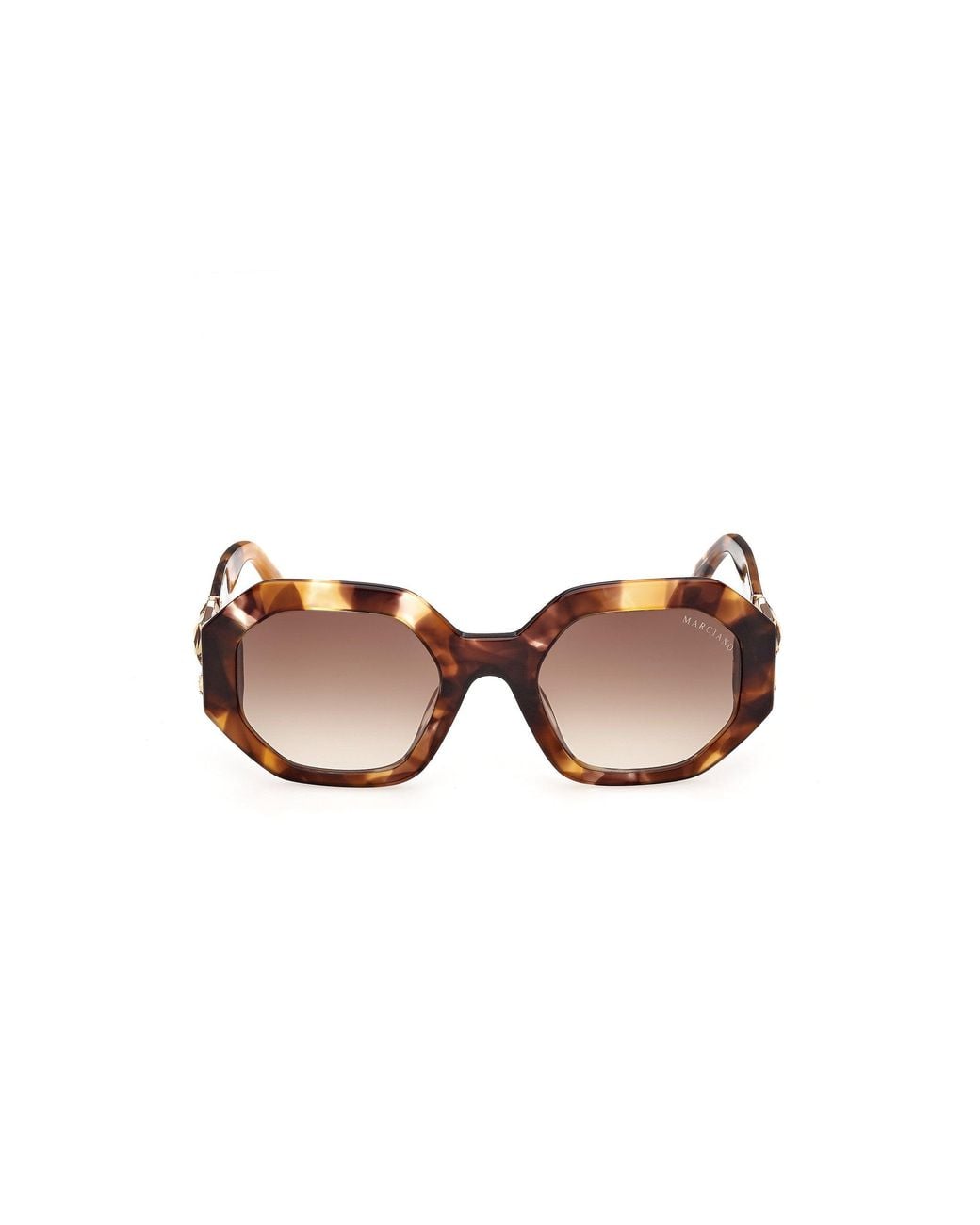 Guess Black Gm00049 53F Sunglasses Acetate Geometric Normal