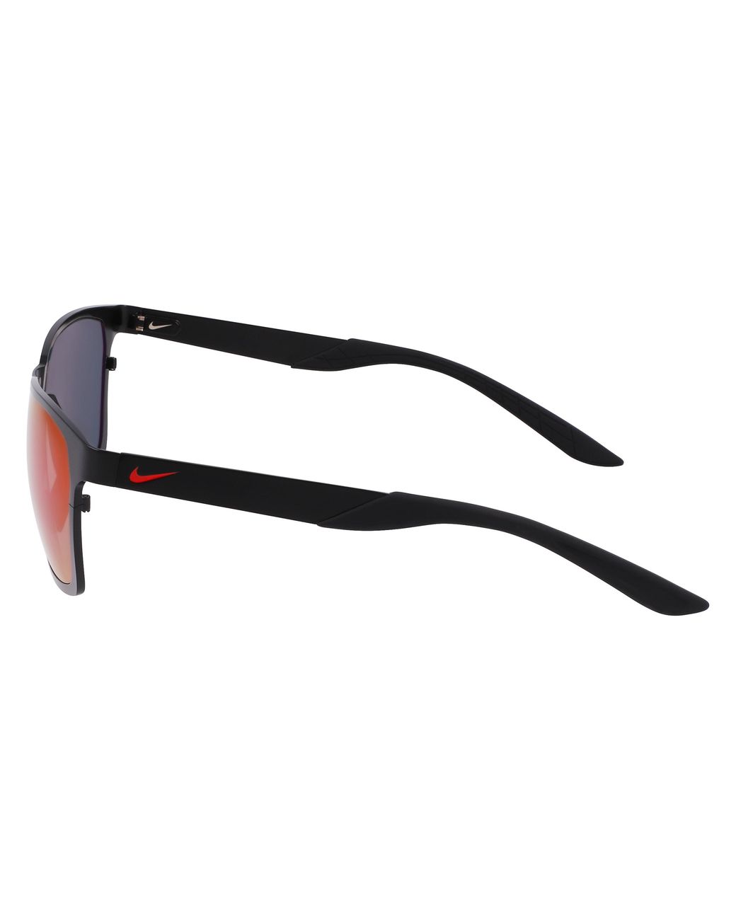 Nike Black Maverick Valor If0963X 011 Sunglasses Metal Viola Squared Normal Specchiato for men