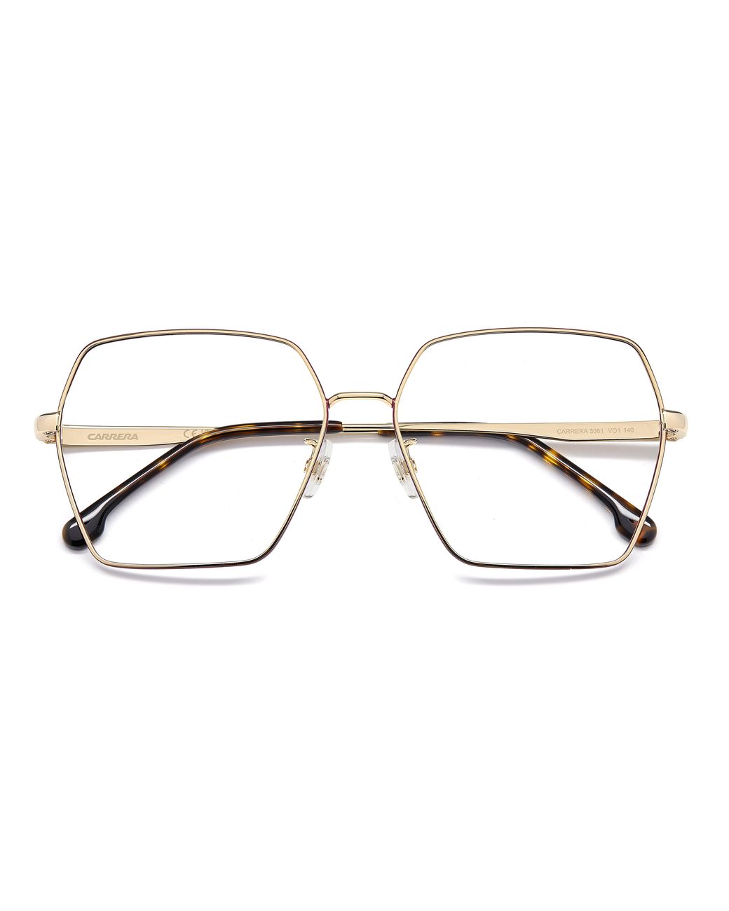 Carrera Black 3061 Vo1 Optical Frames Metal Squared