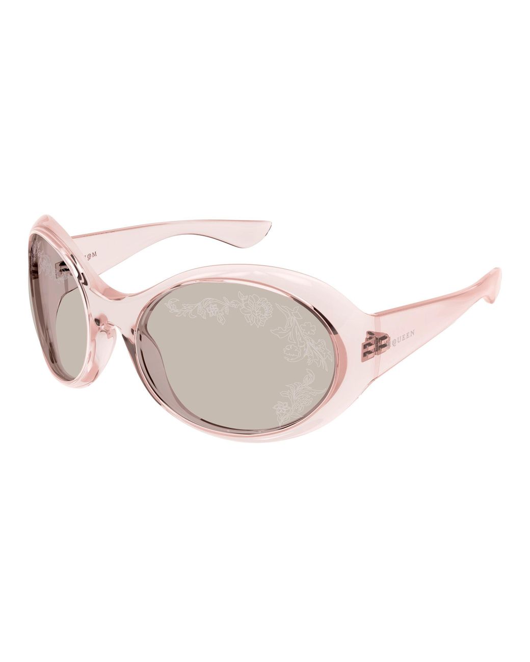 McQueen Black Am0592S 007 Sunglasses Bio-Injected Round