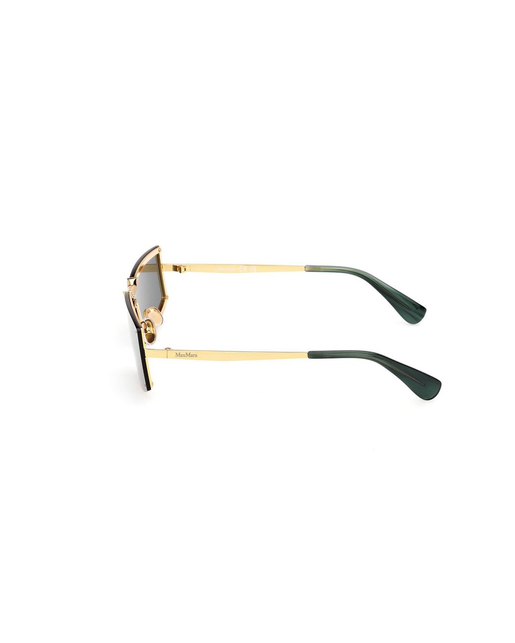 Max Mara Black Mm0118 Miller1 30N Sunglasses Metal Squared Normal