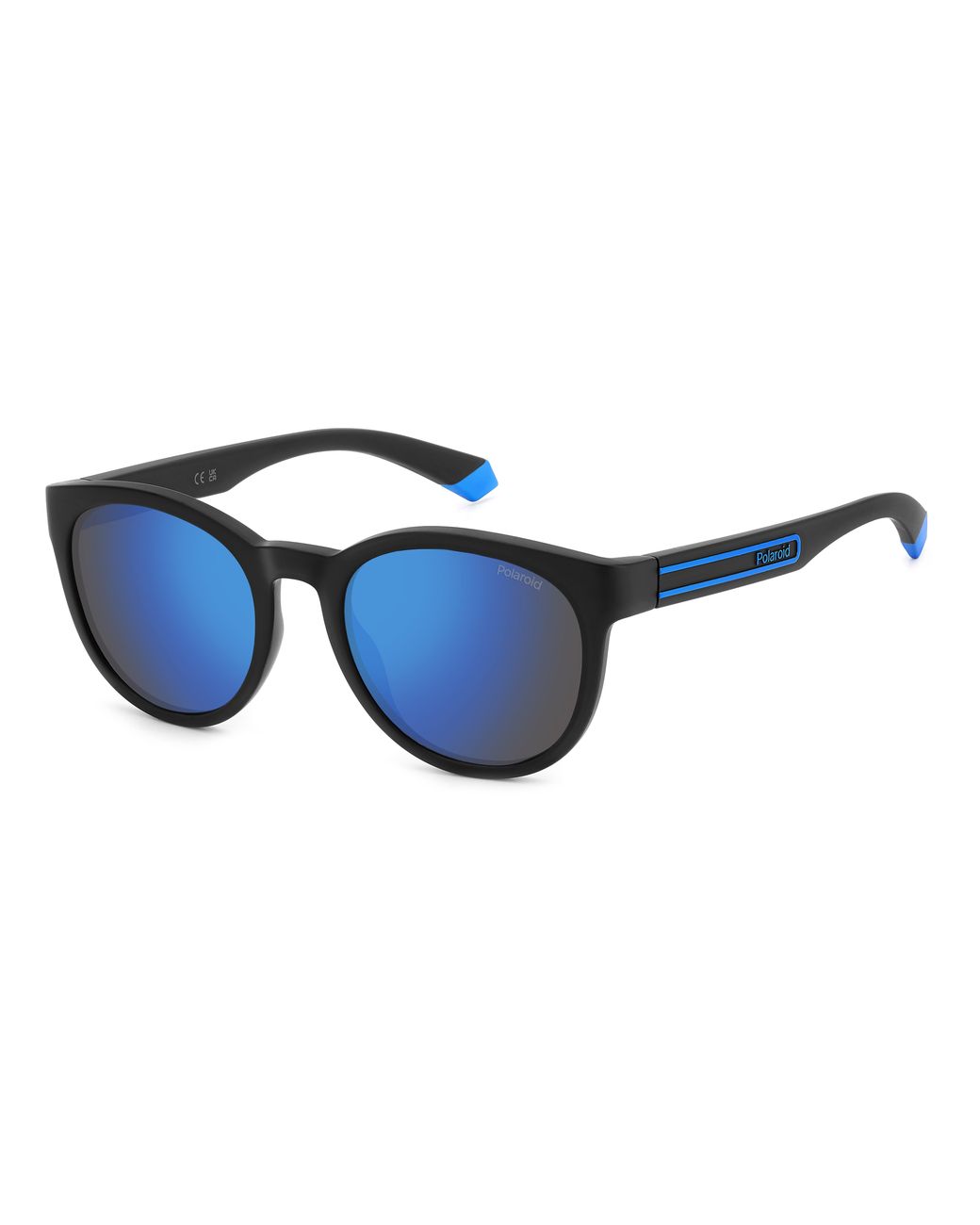 Polaroid Black Pld 2150/S Oy4/5X Sunglasses Polycarbonate Round Polarized Mirror