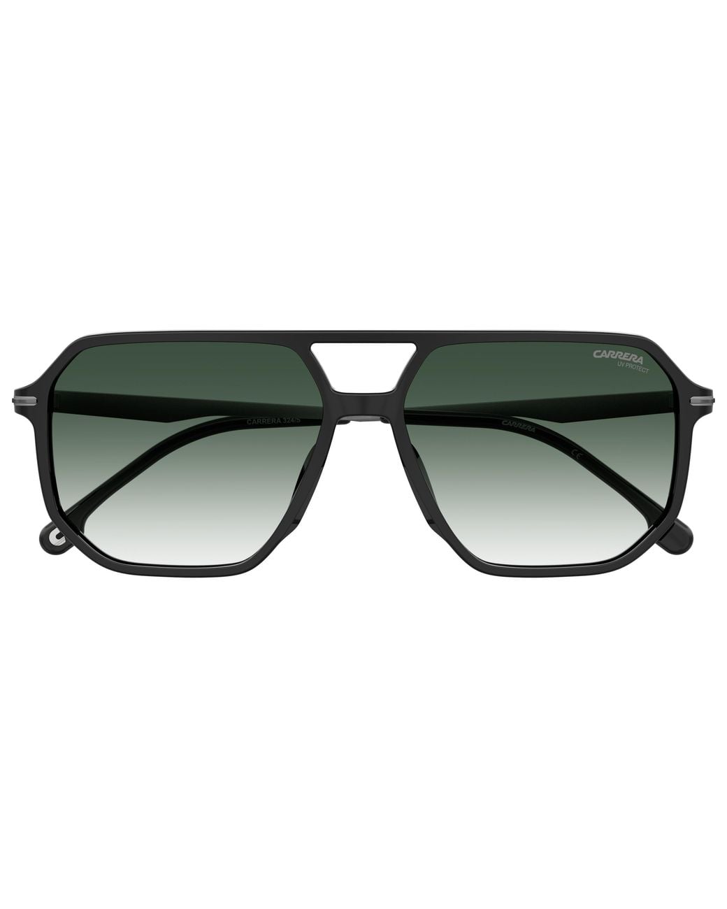 Carrera Black 324/S 08A/Wj Sunglasses Acetate Geometric Polarized Shaded for men