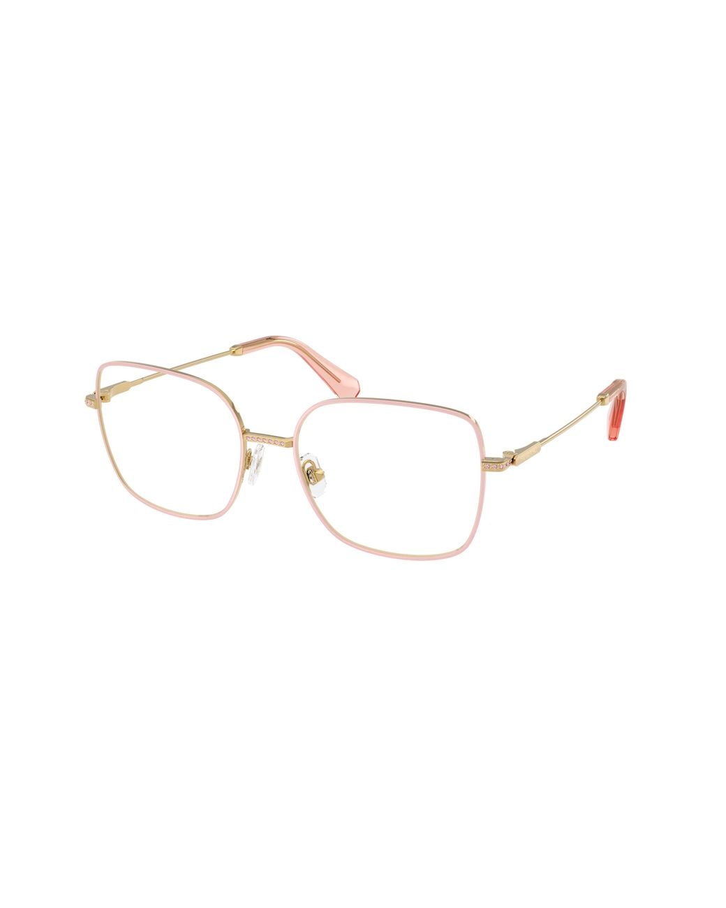 Swarovski Black Sk1041 4047 Optical Frames Metal Transparent Squared Normal