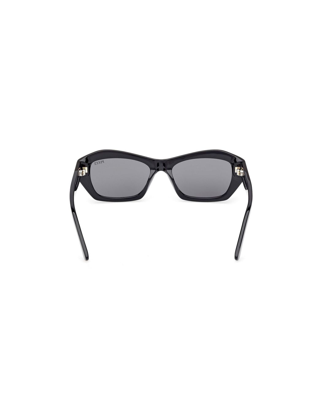 Emilio Pucci Black Ep0235 01A Sunglasses Acetate Smoke Geometric Normal