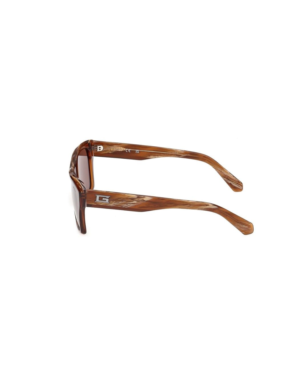 Guess Brown Gu00368 48E Sunglasses Acetate Squared Normal for men
