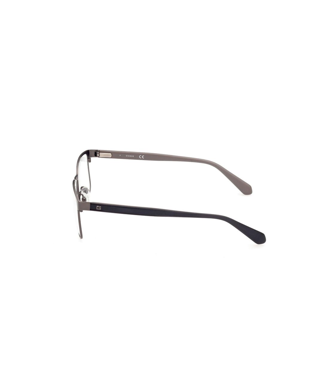 Guess Black Gu50045 87 Optical Frames Metal Squared Normal for men