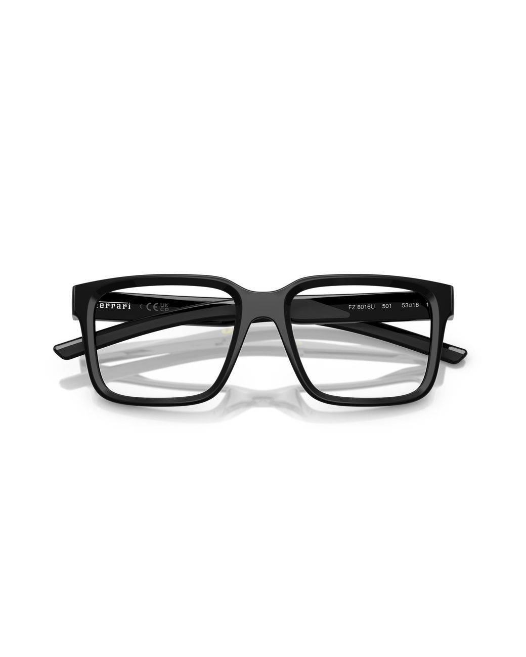 FERRARI SCUDERIA Black Fz8016U 501 Optical Frames Injected Squared Normal for men