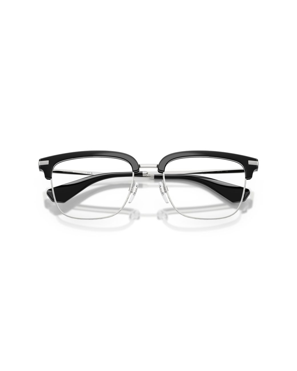 Burberry Black Be2468 3001 Optical Frames Injected Transparent Squared Normal for men