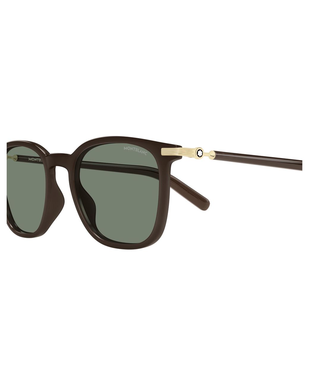 Montblanc Black Mb0460S 004 Sunglasses Injected Squared for men