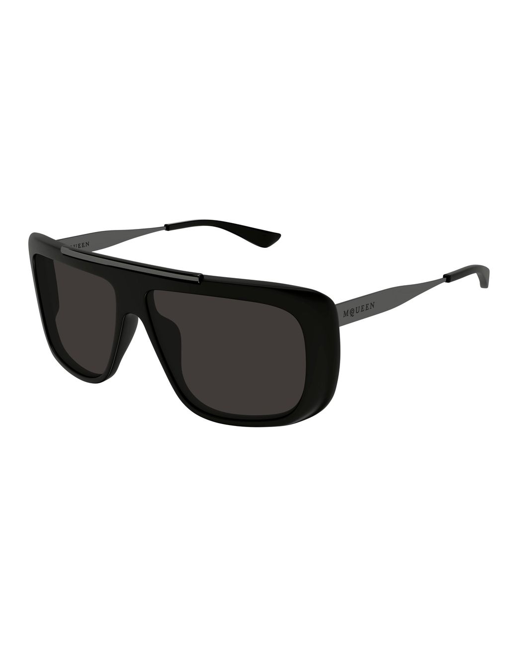 McQueen Black Am0492S 002 Sunglasses Acetate Pilot