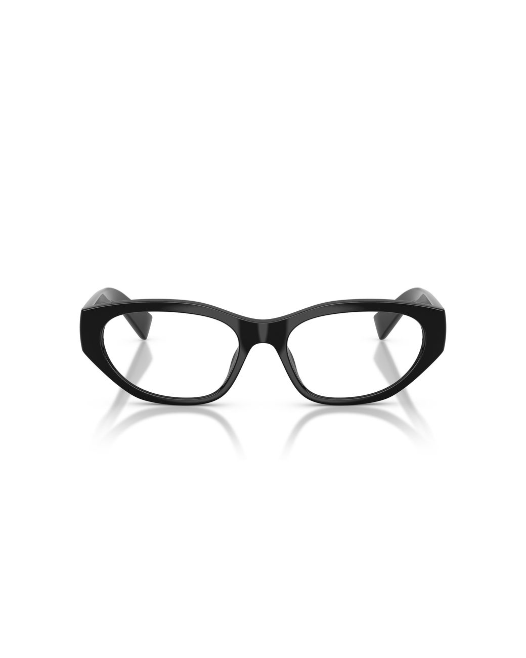 Miu Miu Black Mu 08Zvu 1Ab1O1 Optical Frames Injected Transparent Geometric Normal