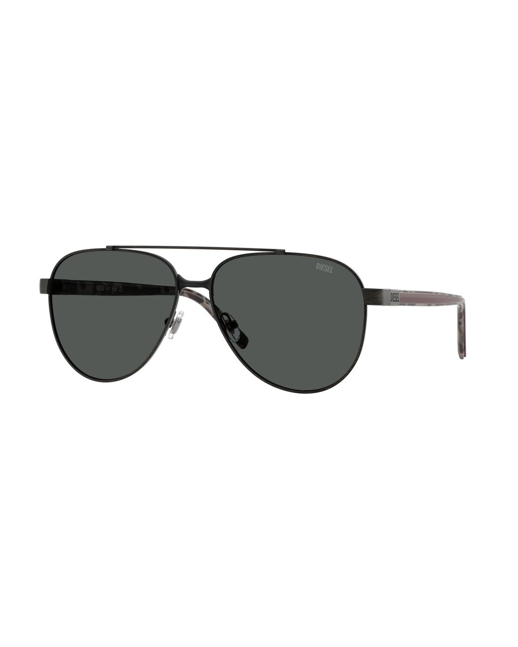 DIESEL Black Dl1021 105387 Sunglasses Metal Pilot Normal