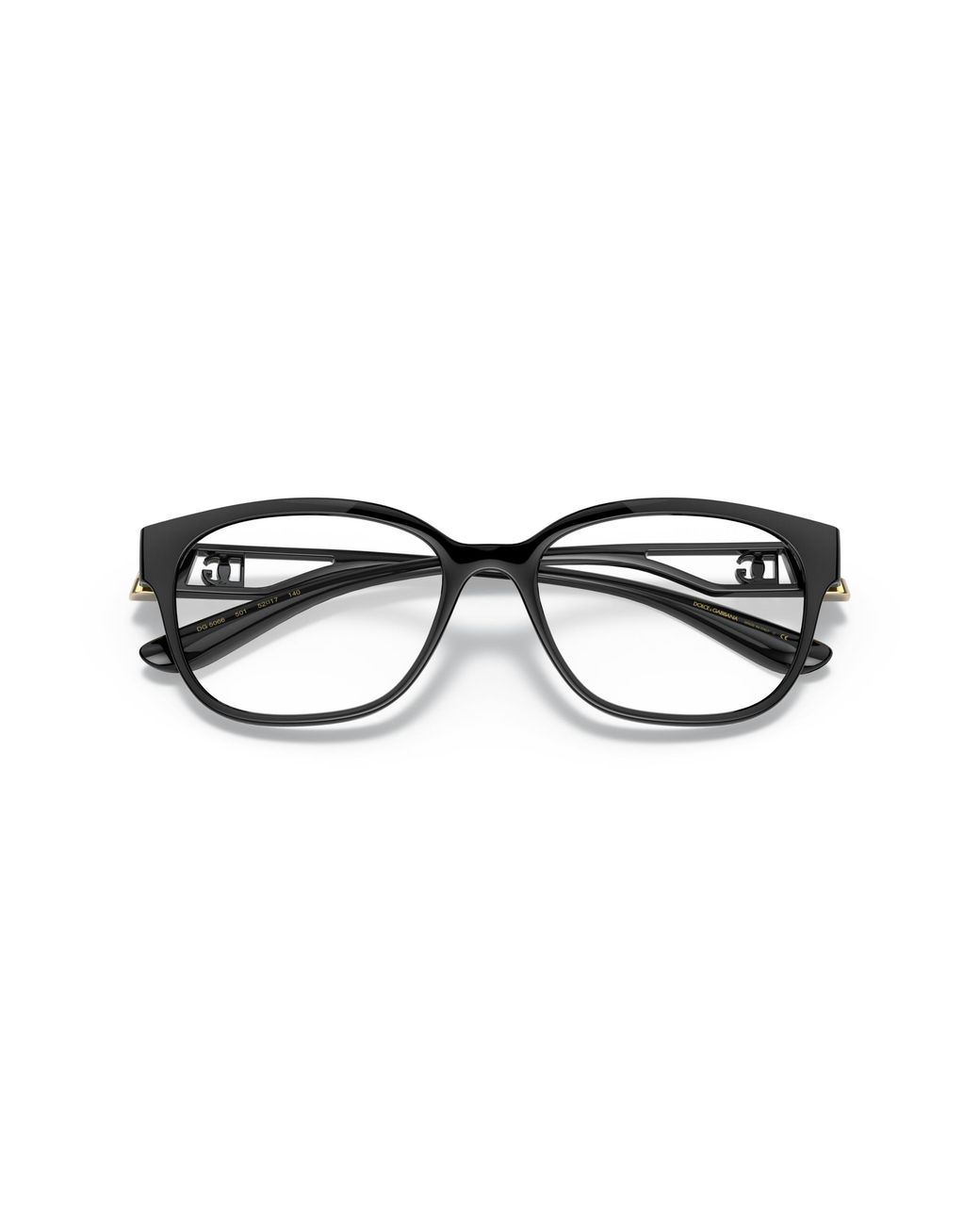 Dolce & Gabbana Black Dg5066 501 Optical Frames Nylon Squared Normal