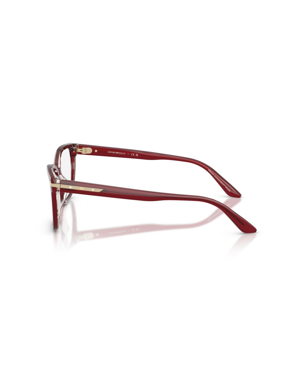 Emporio Armani Black Ea3282Bu 6377 Optical Frames Acetate Transparent Cat Eye Normal