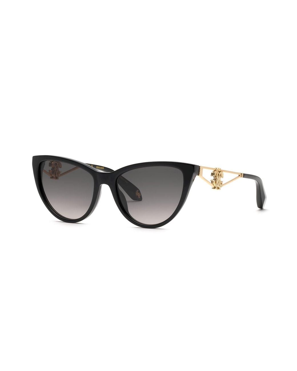 Roberto Cavalli Black Src158M 700 Sunglasses Acetate Smoke Butterfly Normal Nuanced