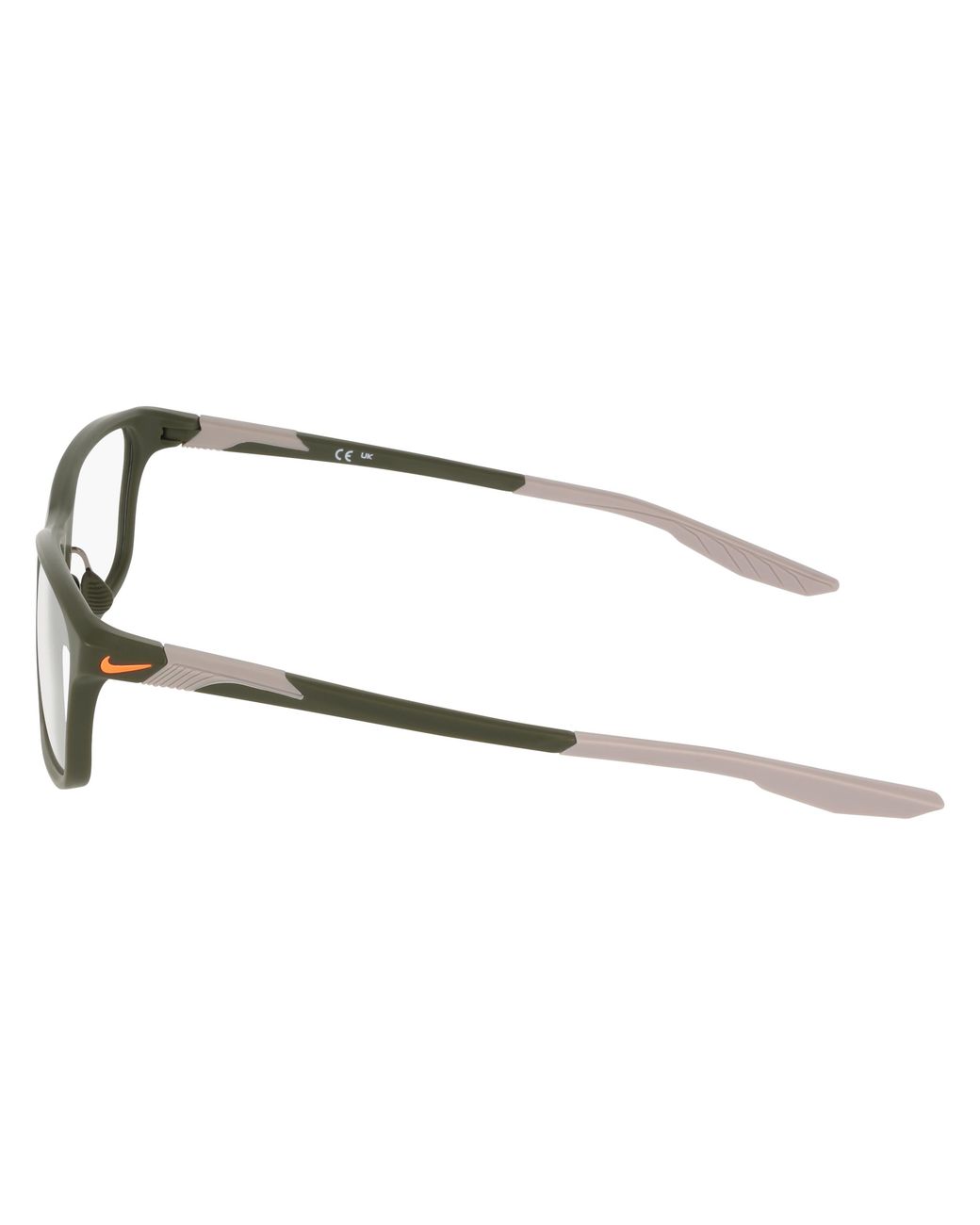 Nike Black 7405 315 Optical Frames Bio-Injected Squared Normal for men