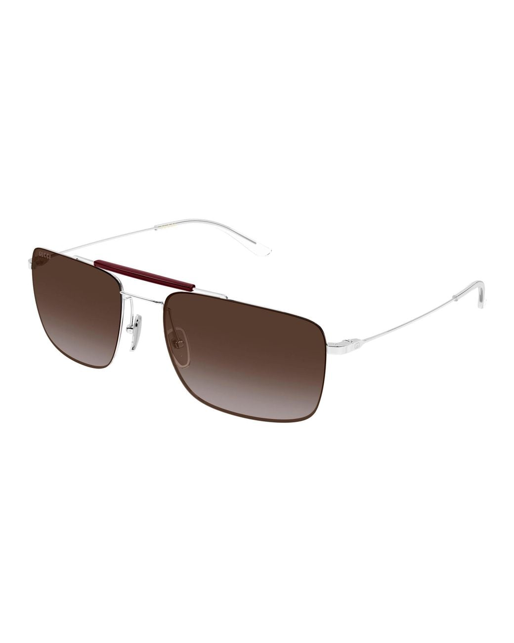 Gucci Black Gg2256Sa 004 Sunglasses Metal Squared Nuanced for men