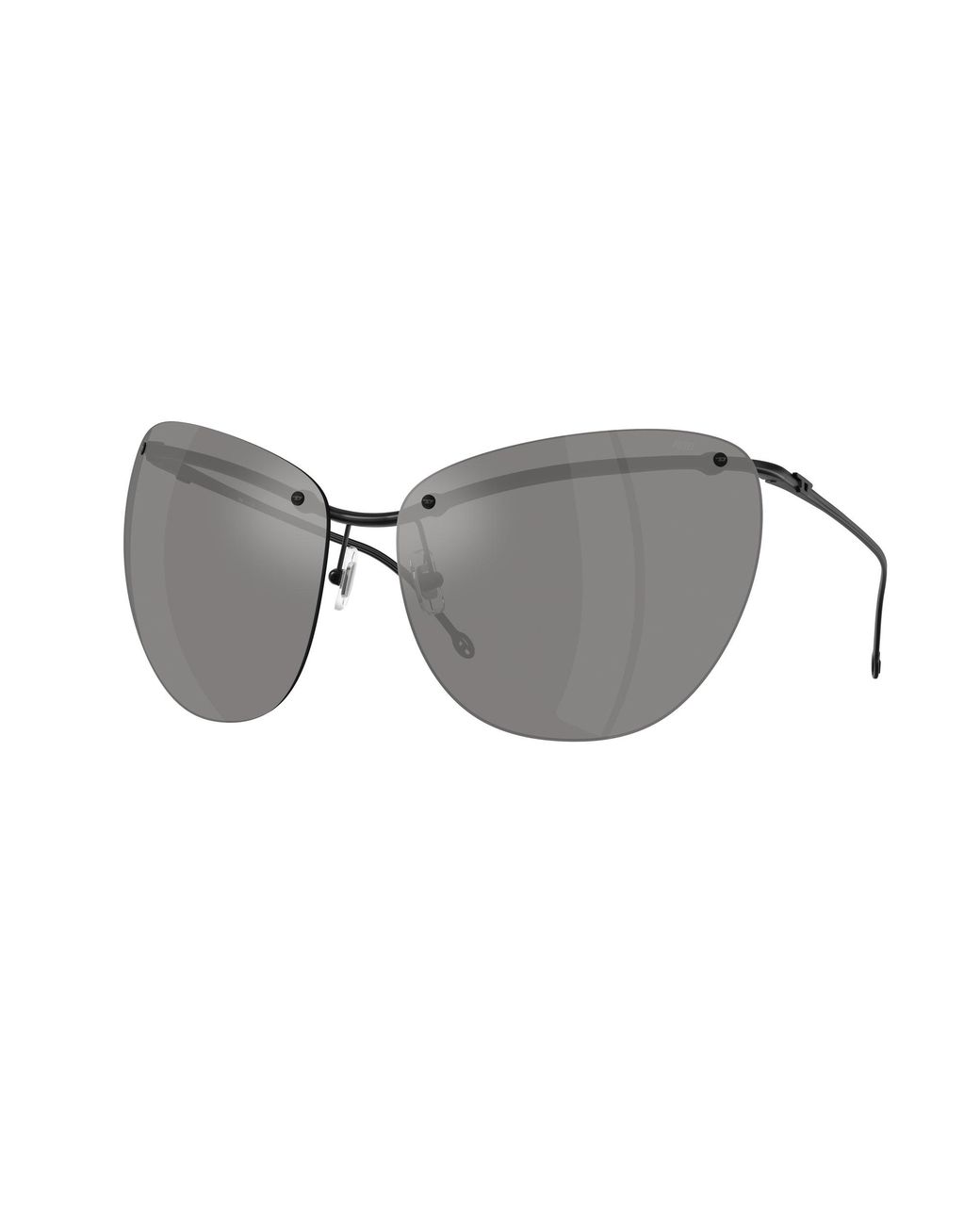 DIESEL Gray Dl1007 109/6G Sunglasses Metal Cat Eye Mirrored