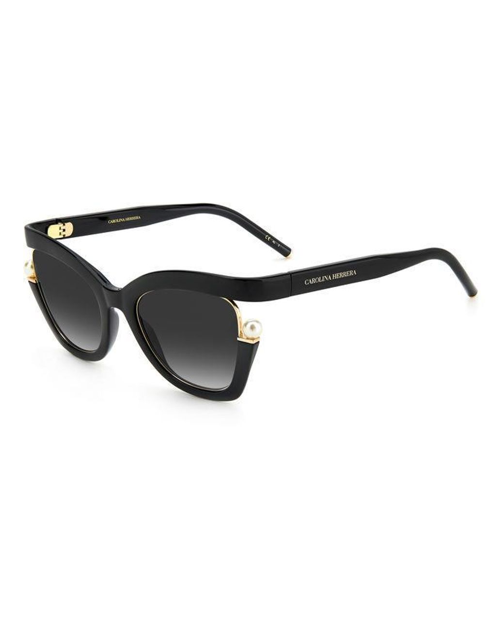 Carolina Herrera Black Ch 0002/S 807/9O Sunglasses Plastic Butterfly Shaded