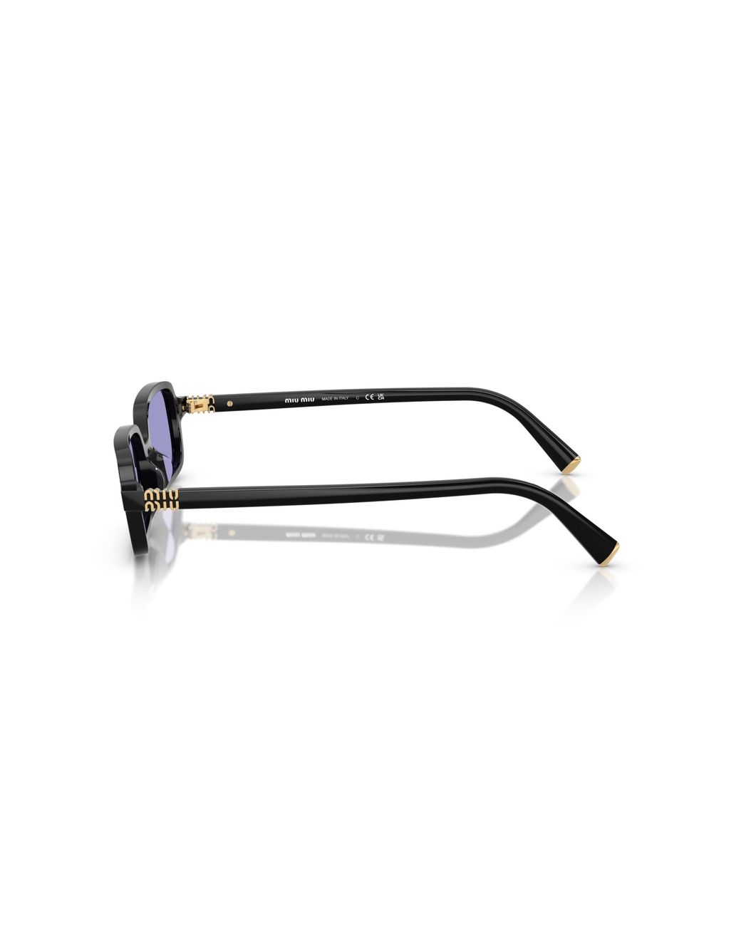 Miu Miu Black Mu 11Zs 16K01O Sunglasses Acetate Squared Normal