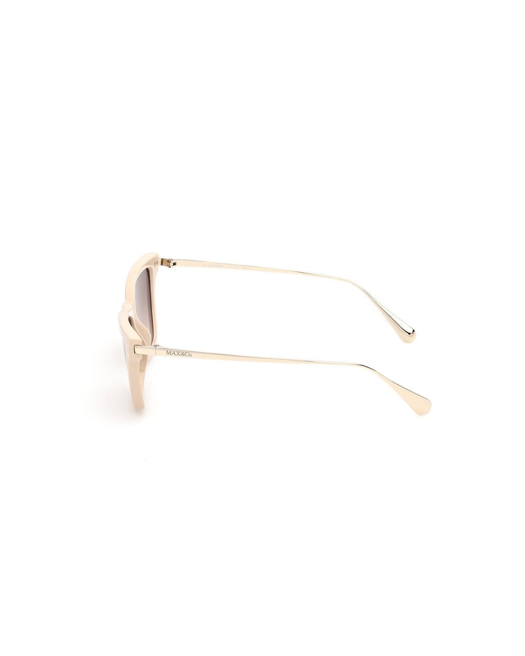 MAX&Co. Black Mo0174 57F Sunglasses Injected Cat Eye Normal