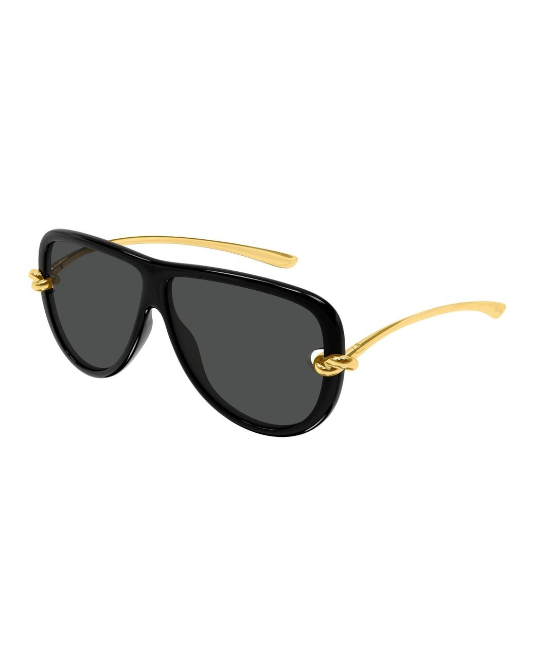 Bottega Veneta Black Bv1513S 001 Sunglasses Bio-Injected Pilot