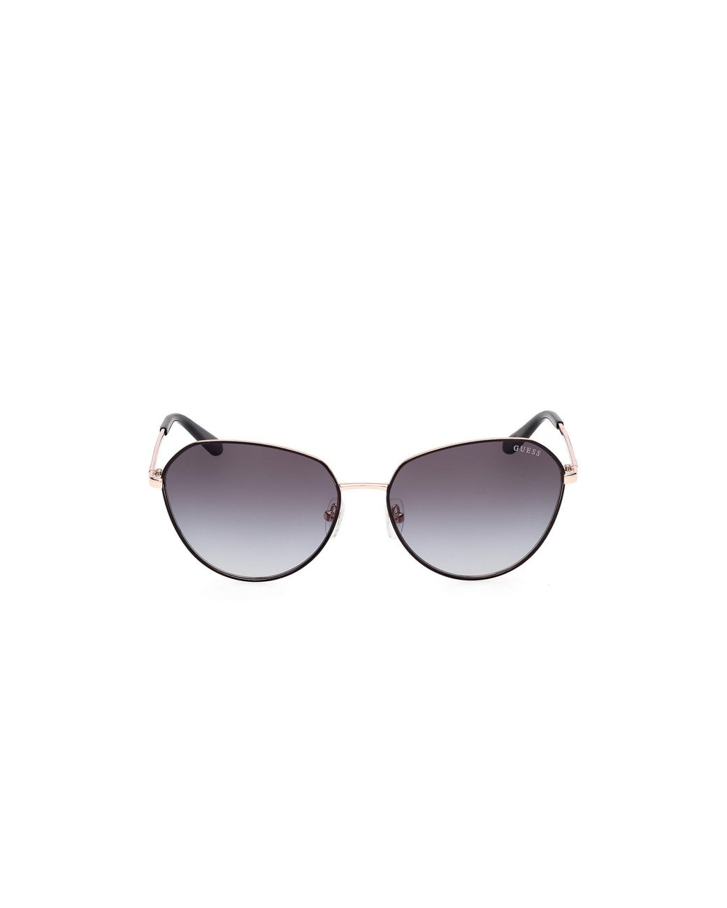 Guess Black Gu00148 02B Sunglasses Metal Smoke Round Normal