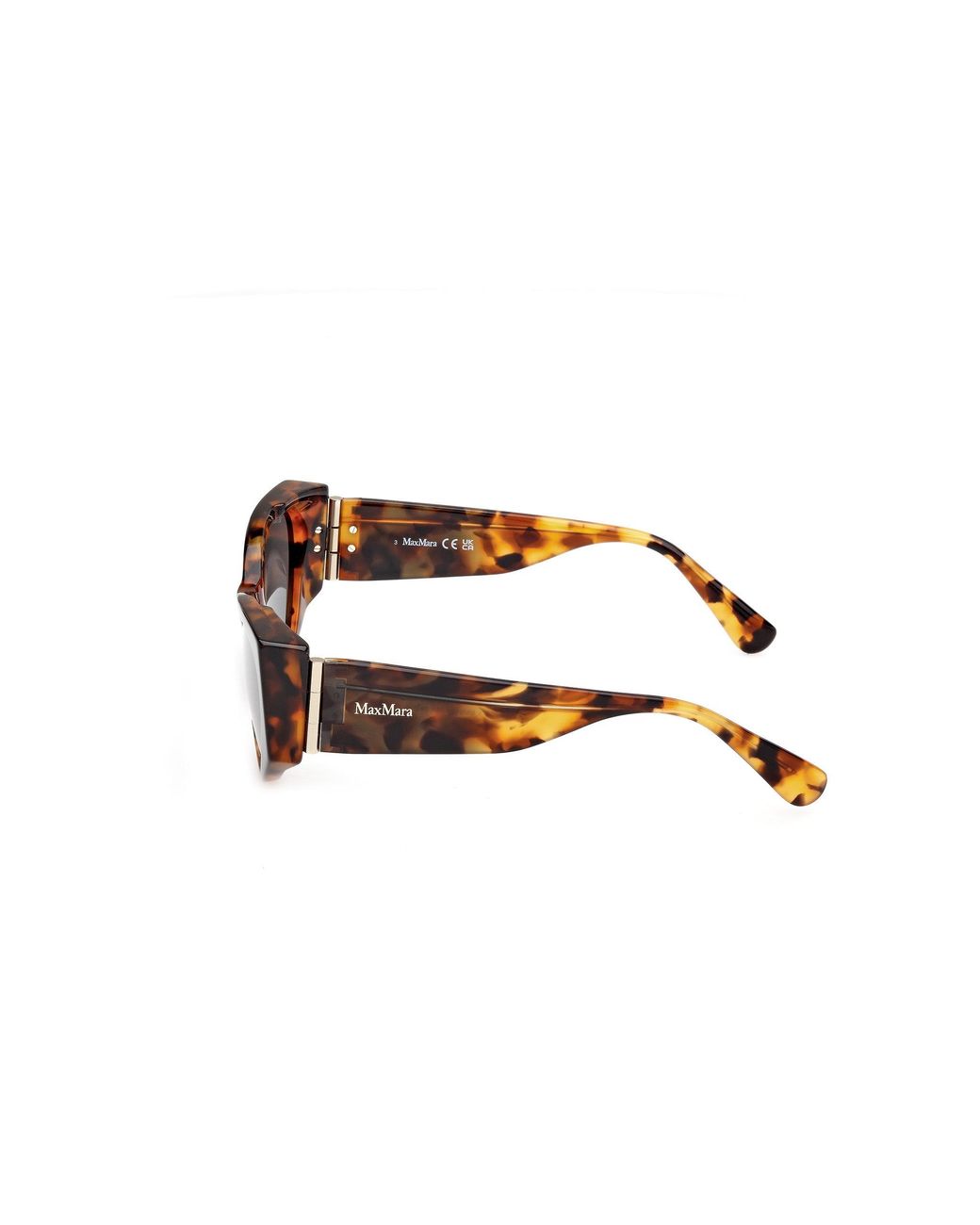 Max Mara Black Mm0132 Hinge-1 56A Sunglasses Acetate Smoke Cat Eye Normal