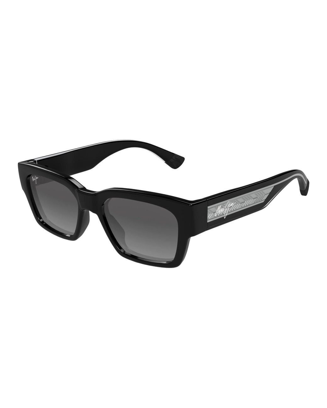 Maui Jim Black Mj0642S 001 Occhiali Da Sole Bio-Iniettato Grigio Squadrata