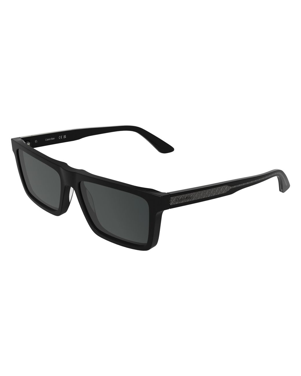 Calvin Klein Black Ck26504S 001 Sunglasses Acetate Smoke Squared Normal for men