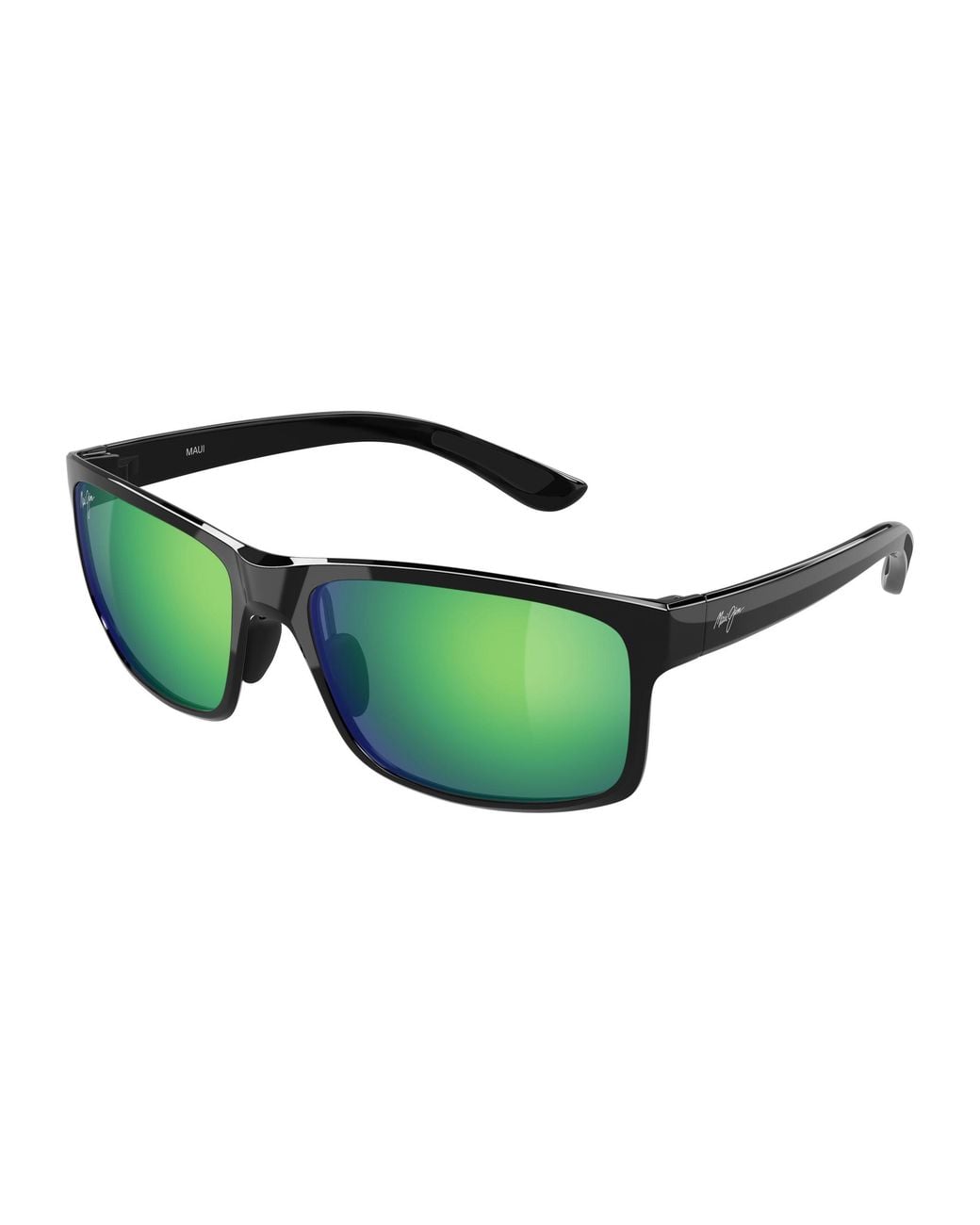 Maui Jim Green Mj0439S 014 Occhiali Da Sole Bio-Iniettato Verde Squadrata