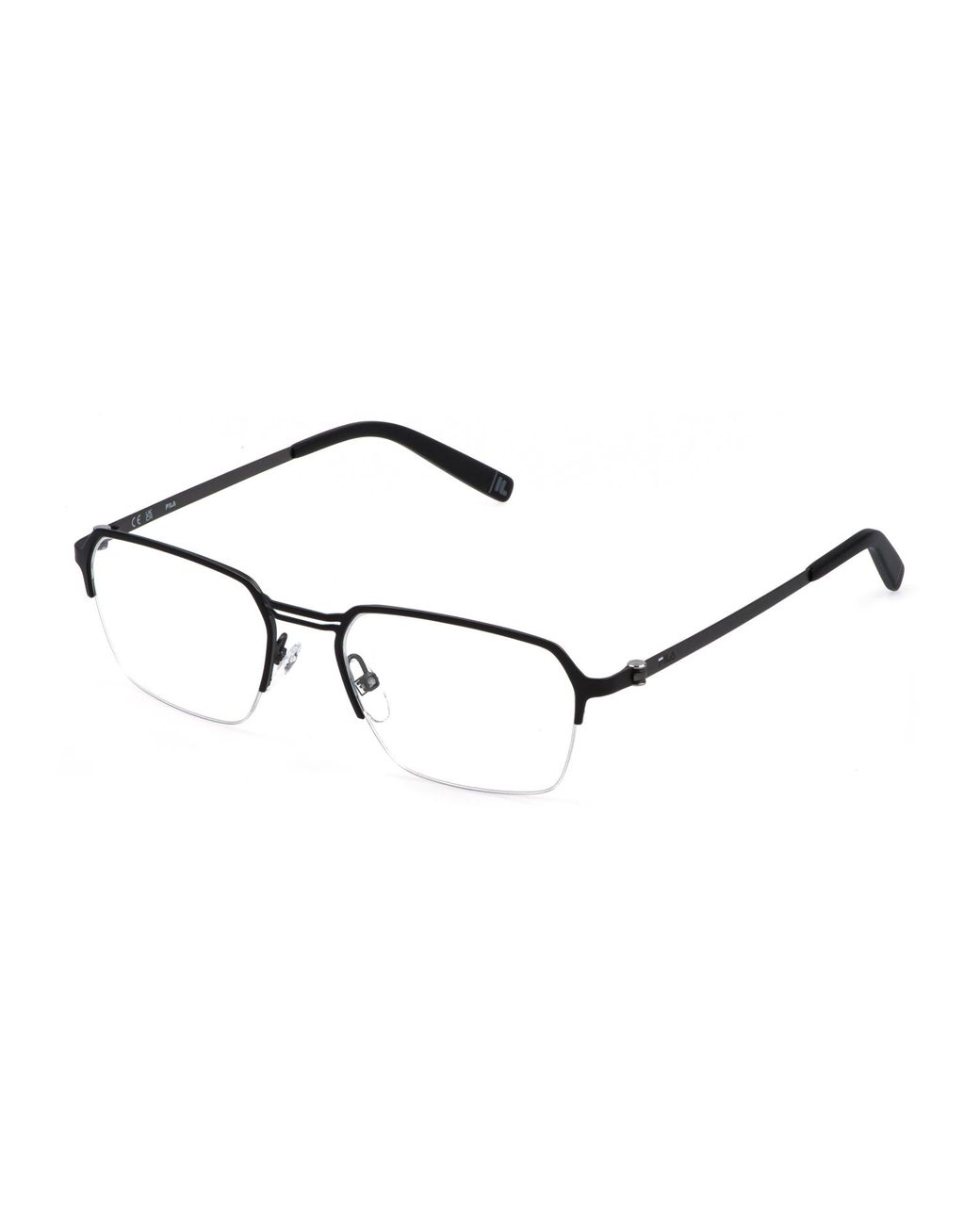Fila Black Vfia99 08H5 Optical Frames Metal Geometric for men
